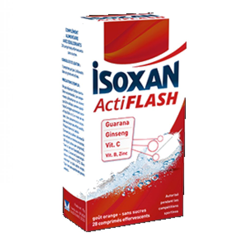 MENARINI - Isoxan ActiFLASH goût orange sans sucres - 28 comprimés effervescents