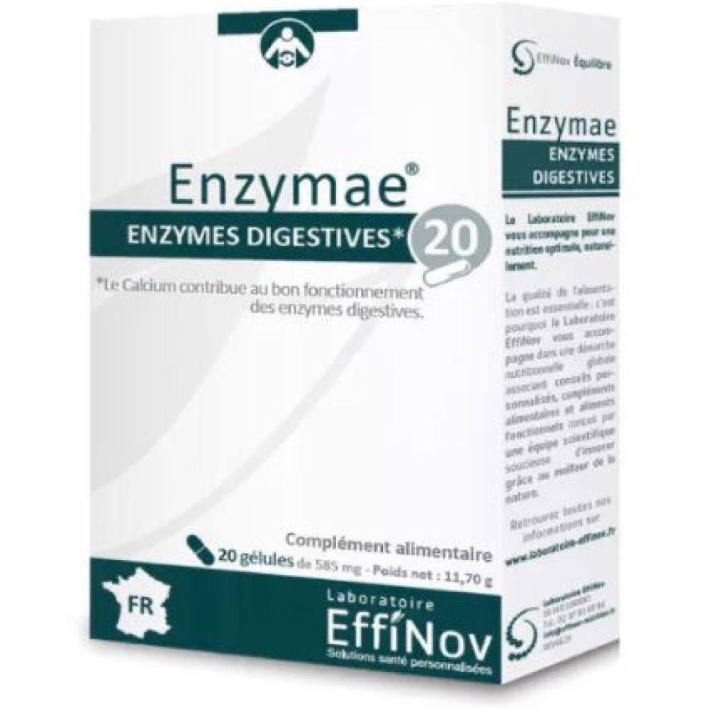 Laboratoire Effinov - Enzymae enzymes digestives - 20 gélules