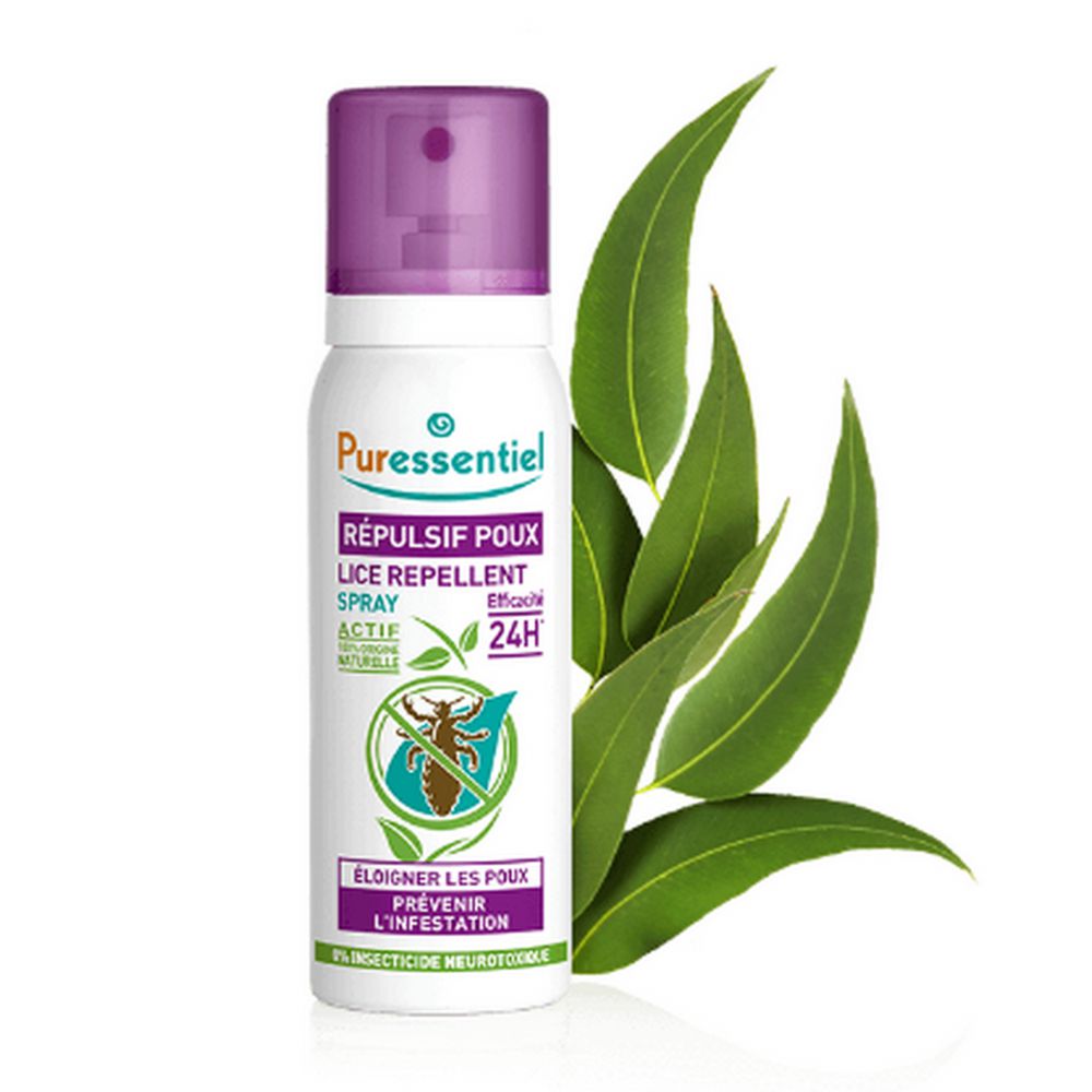 Puressentiel - Spray répulsif poux efficacité 24h