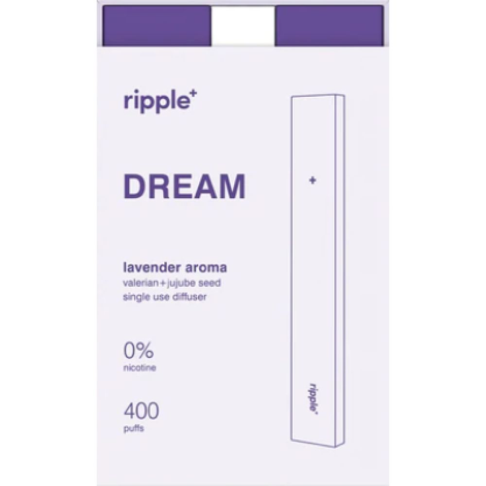 Ripple+ - Inhalateur d'aromathérapie Dream Arôme lavande - 400 puffs