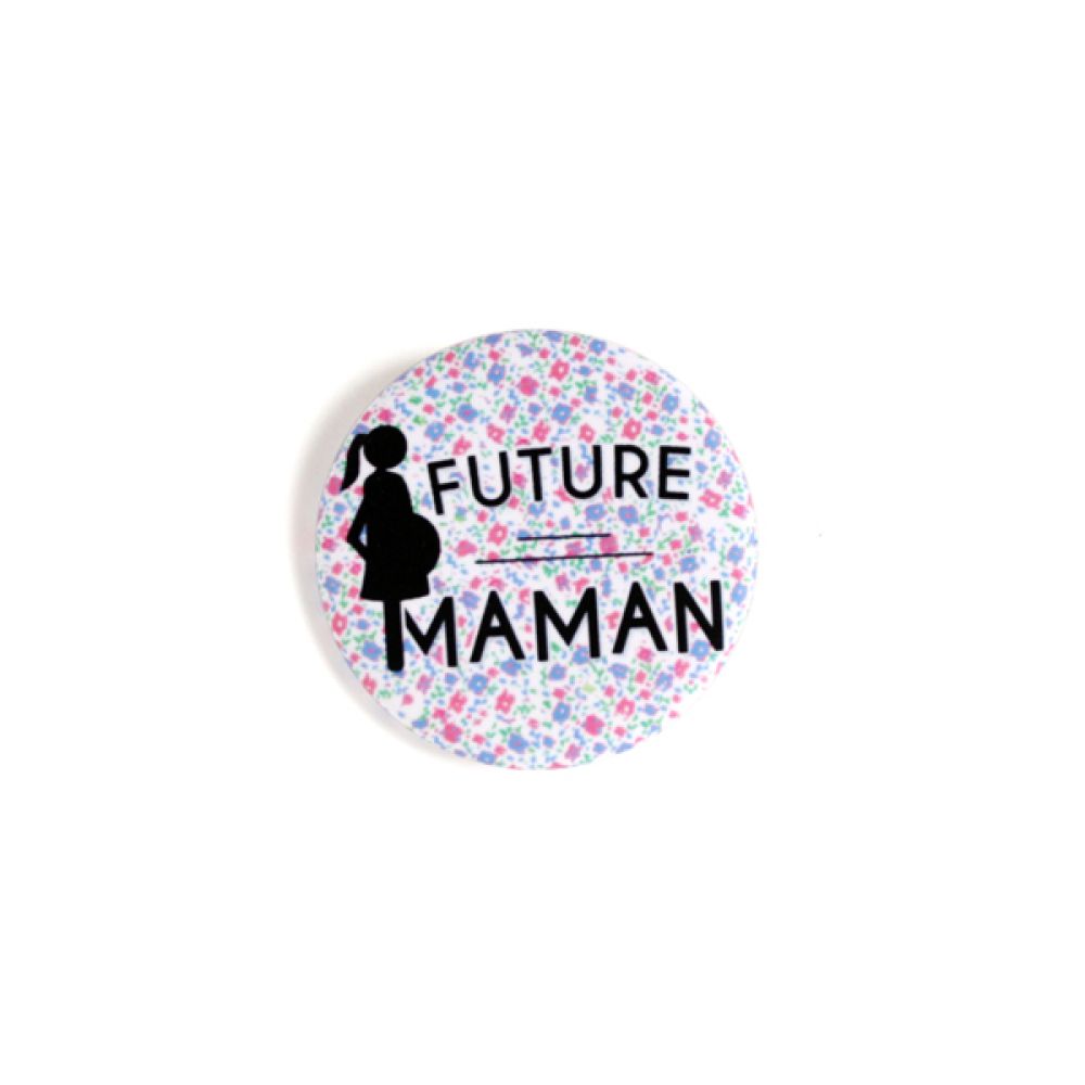 Future Maman - Badge fleurs