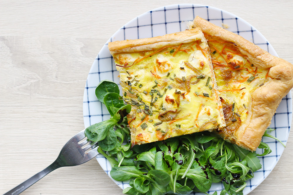 quiche carotte chevre