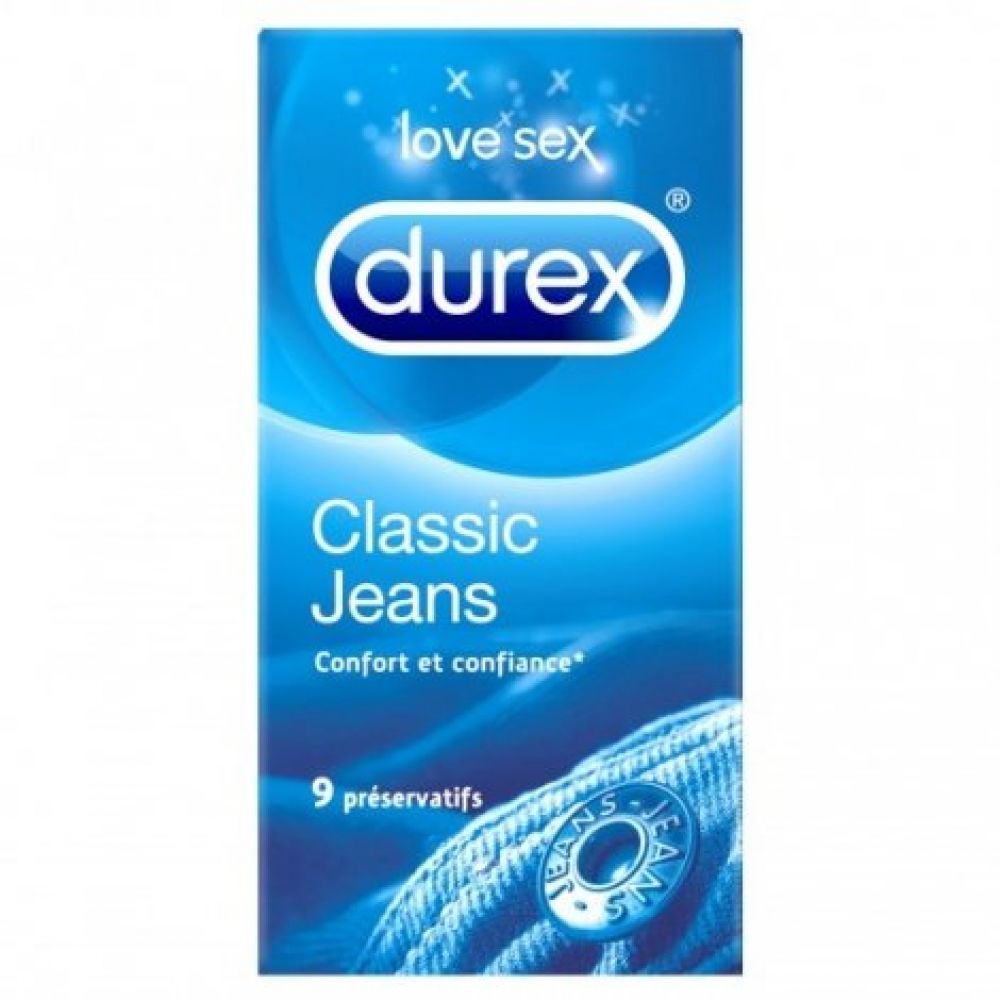 Durex - Classic Jeans - 9 préservatifs