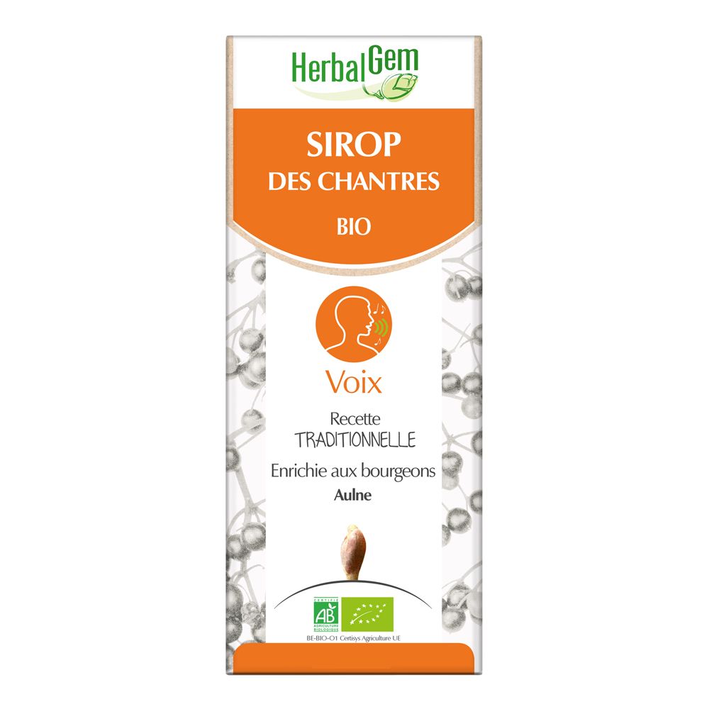 HerbalGem - Sirop des chantre Bio - 150ml