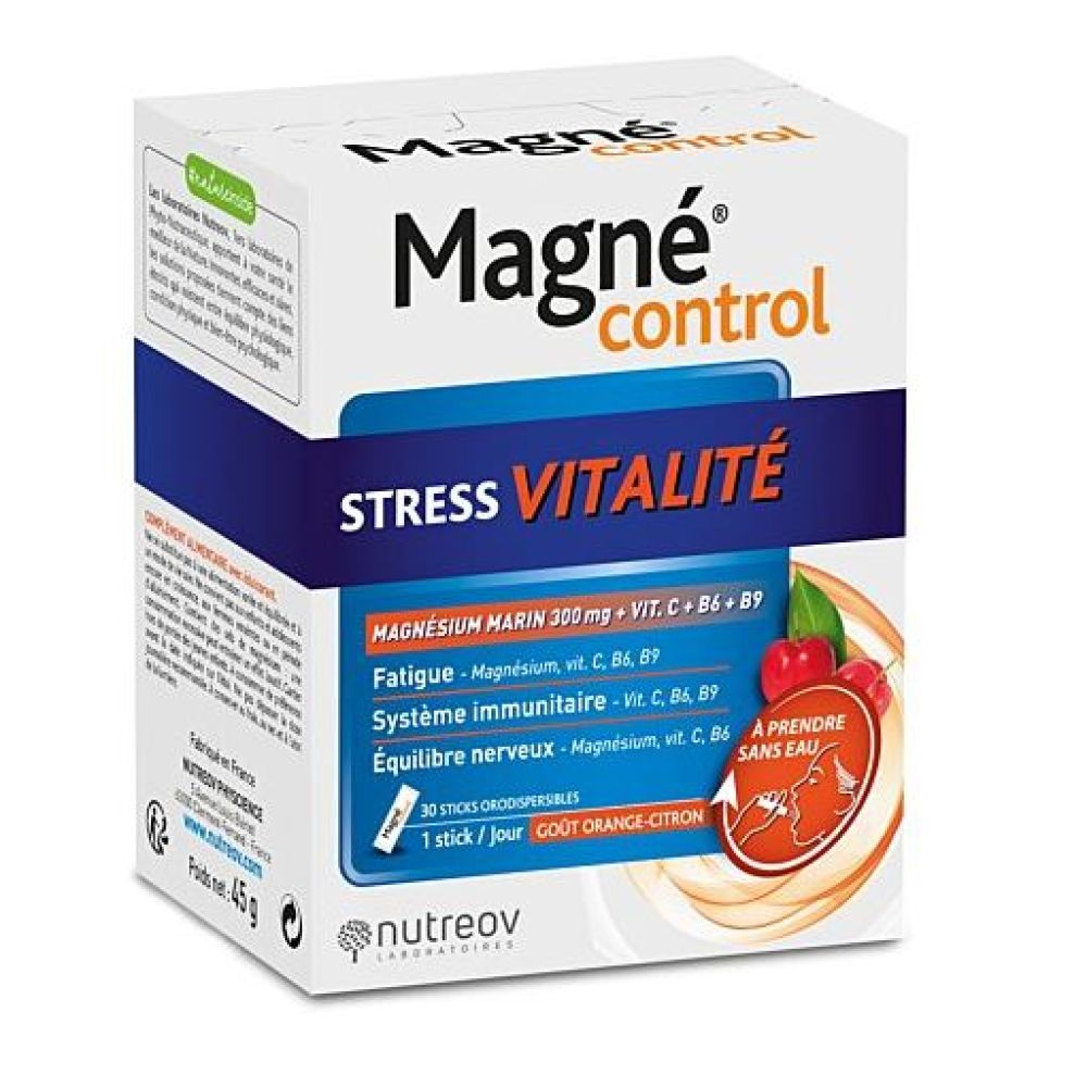 Nutreov - Magne Control Stress Vitalité - 30 sticks
