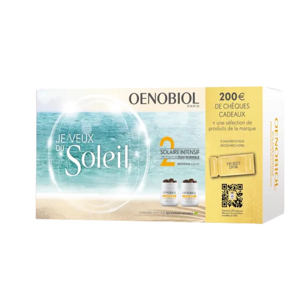 Oenobiol - Coffret préparateur solaire intensif - 2x30 capsules