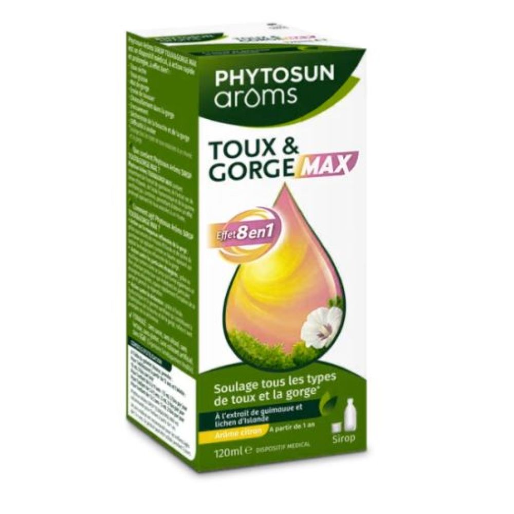 Phytosun aroms - Sirop Toux et gorge Max - 120Ml