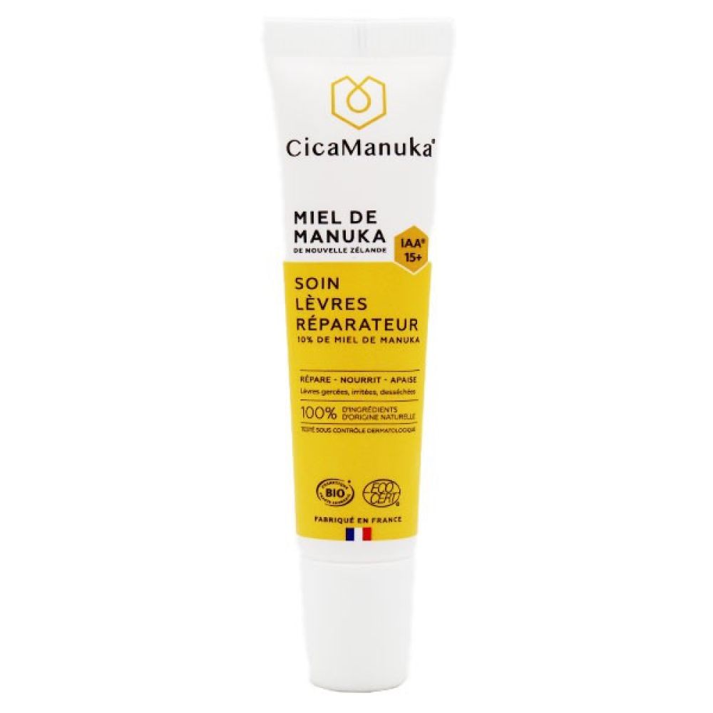 CicaManuka - Soin lèvres réparateur miel de Manuka IAA15+ - 15 ml