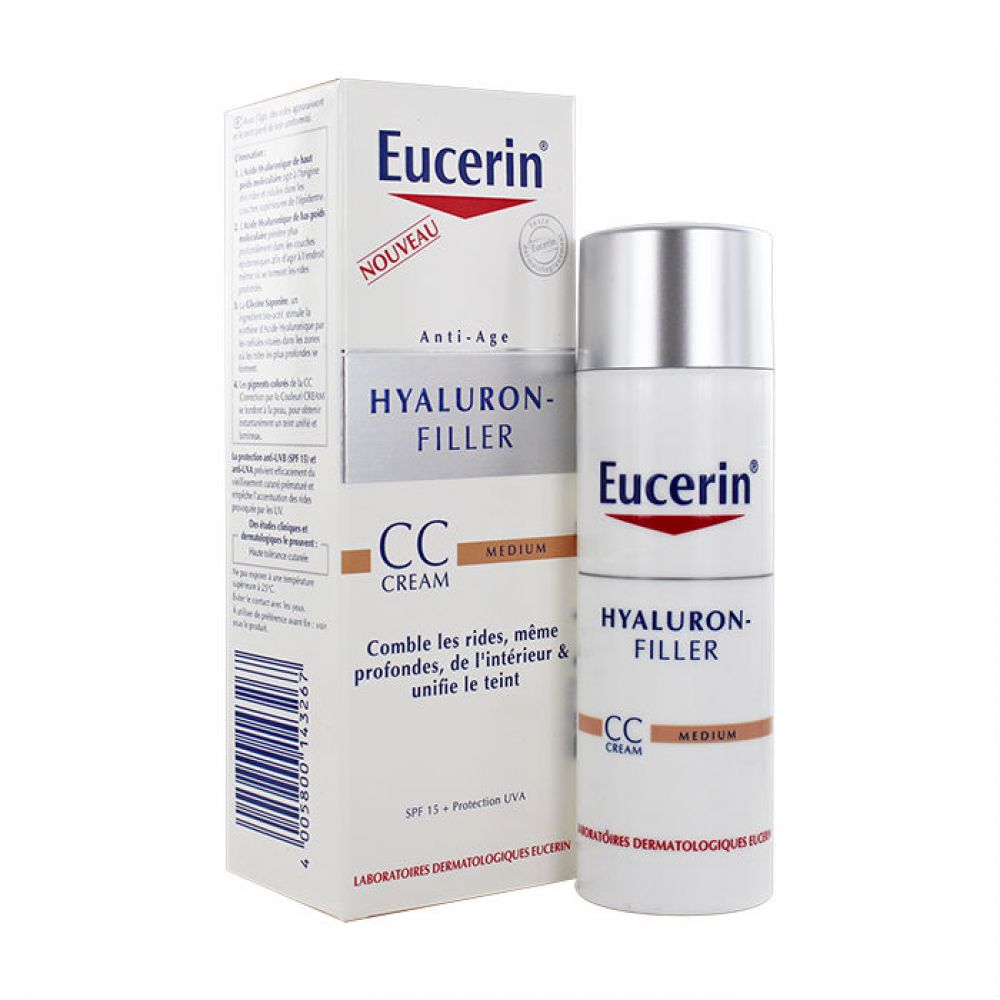 Eucerin - Hyaluron Filler CC crème medium anti-âge - 50ml