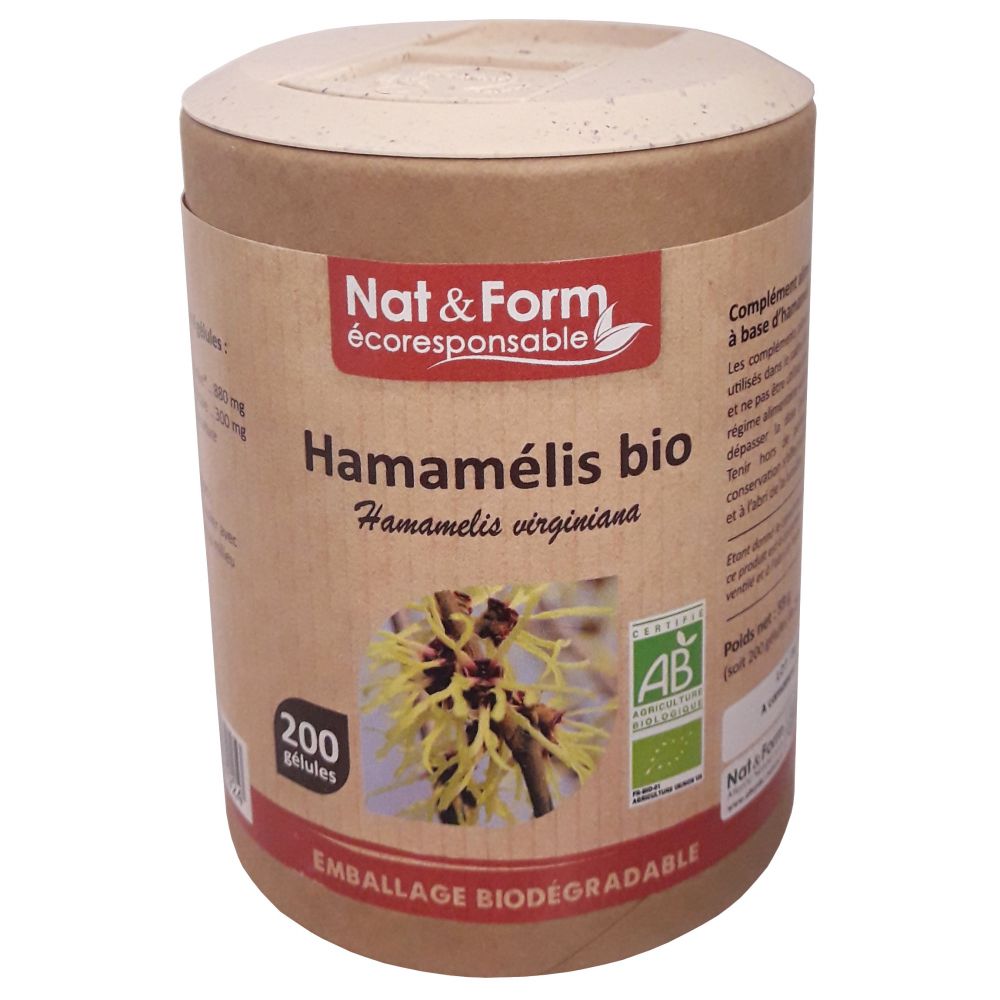 Nat & Form - Hamamélis Bio - 200 gélules