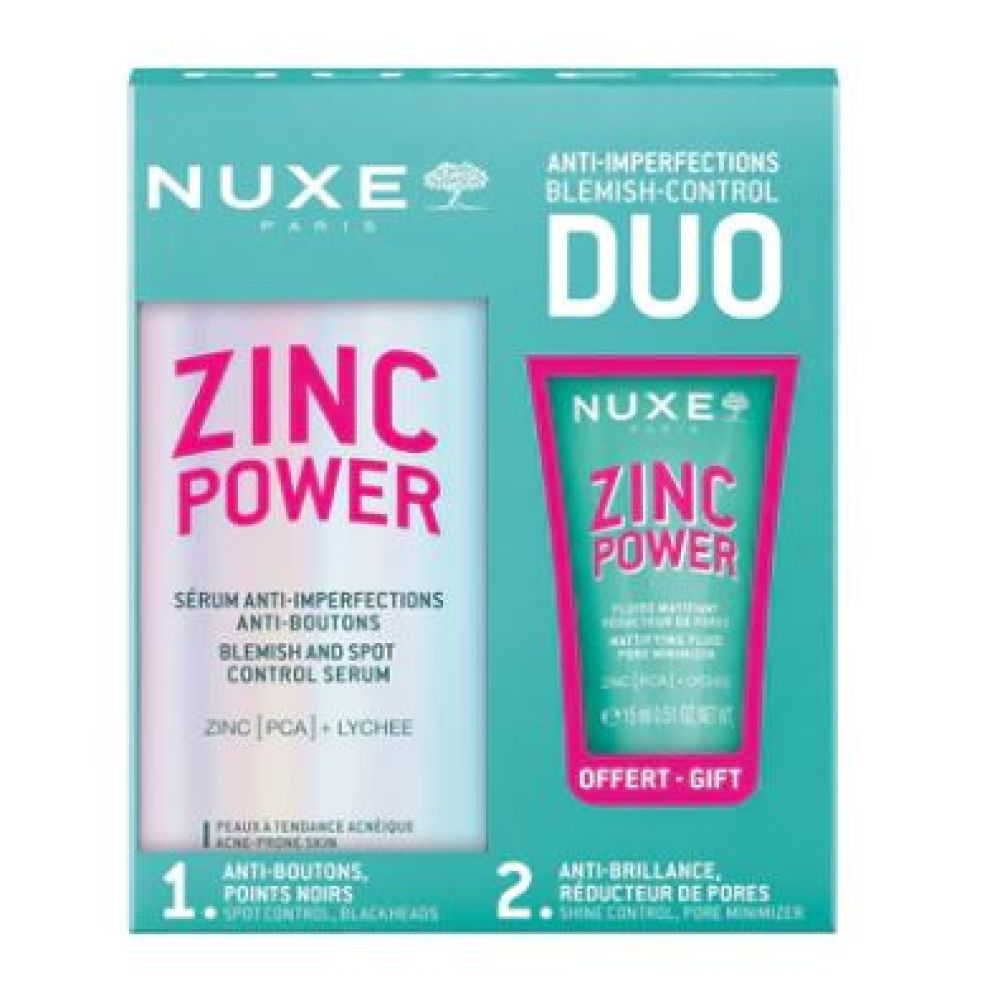 Nuxe - Duo anti-imperfections Zinc power - 30mL + 15mL