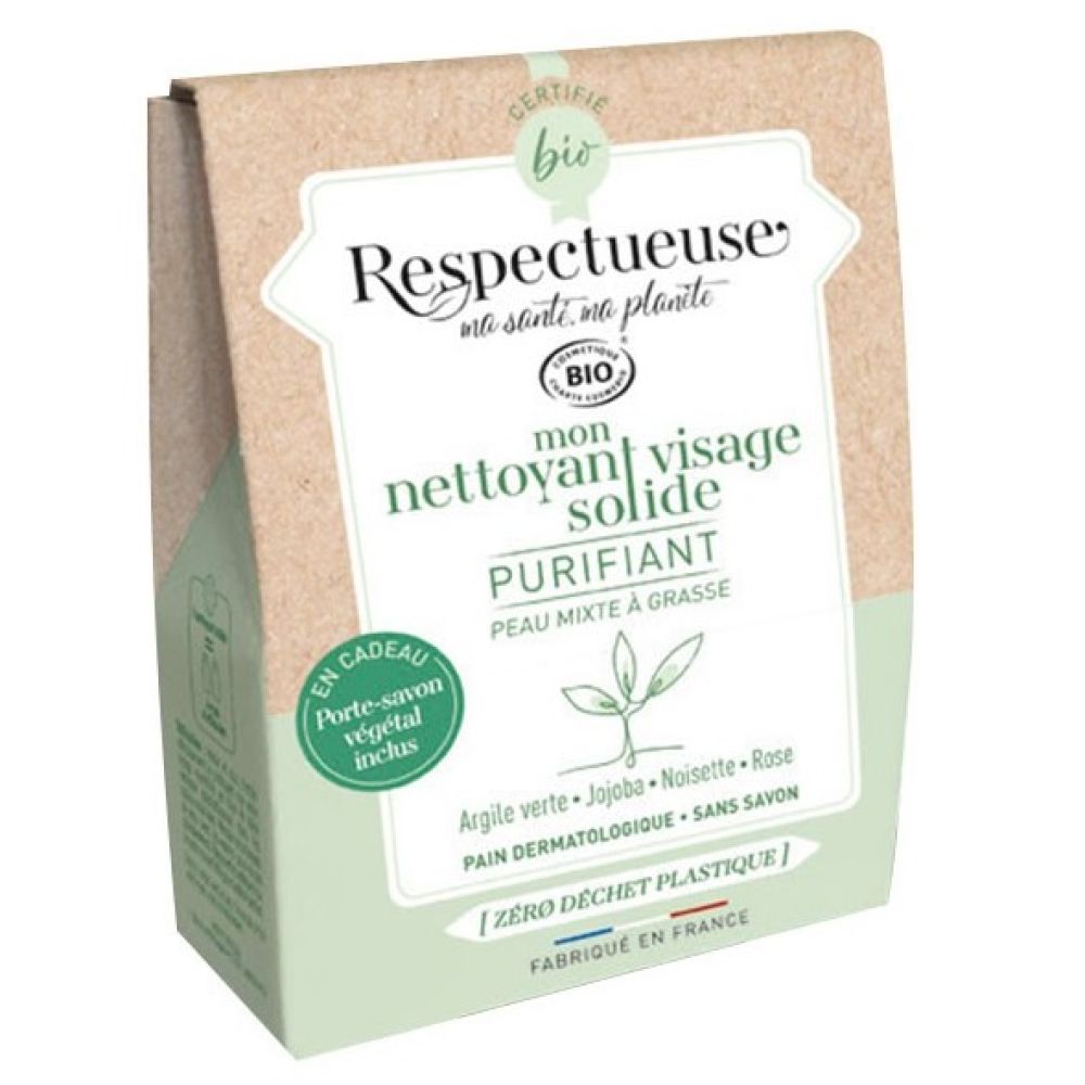 Respectueuse - Nettoyant Purifiant Visage Solide - 35g