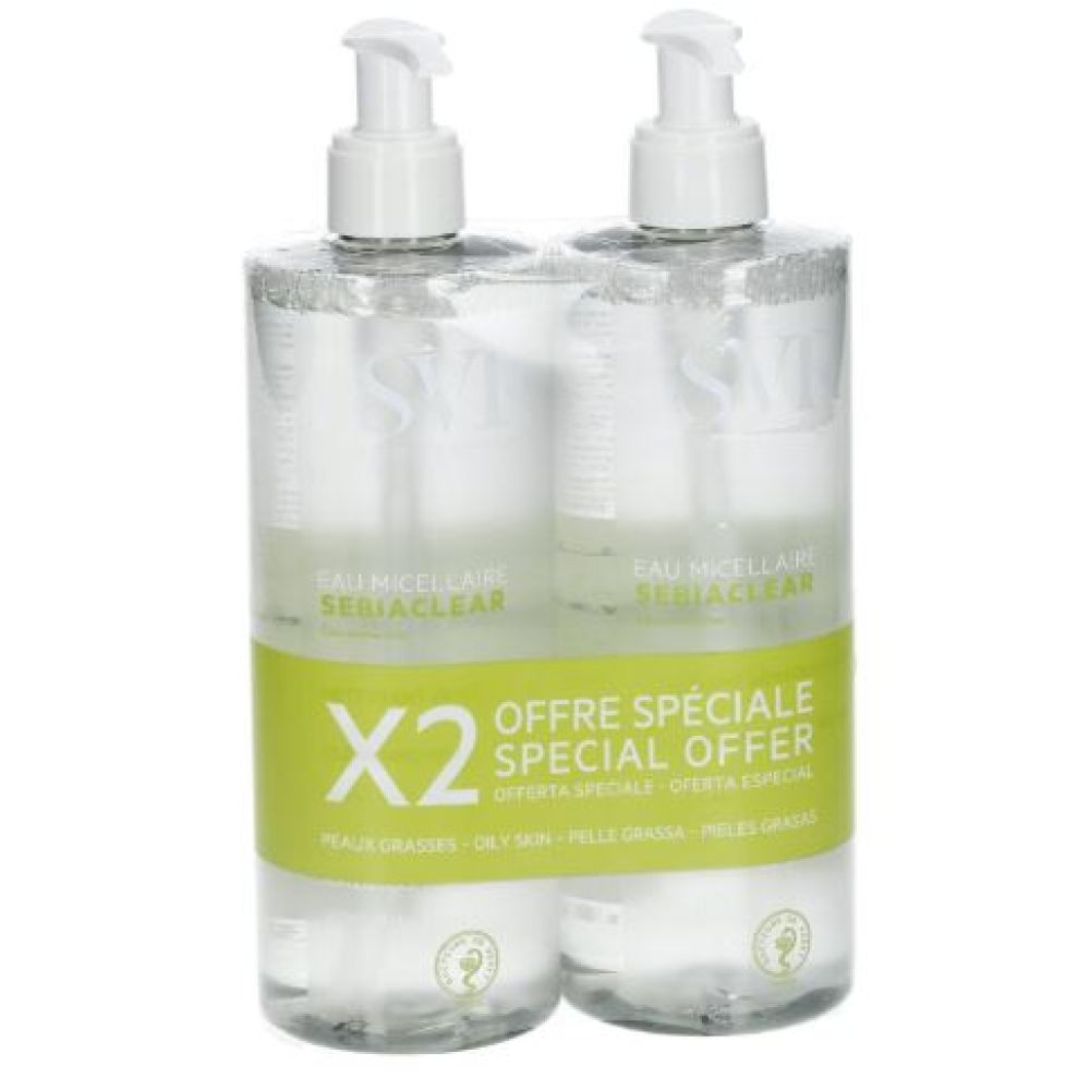 SVR - Sebiaclear Eau micellaire - 2x400ml