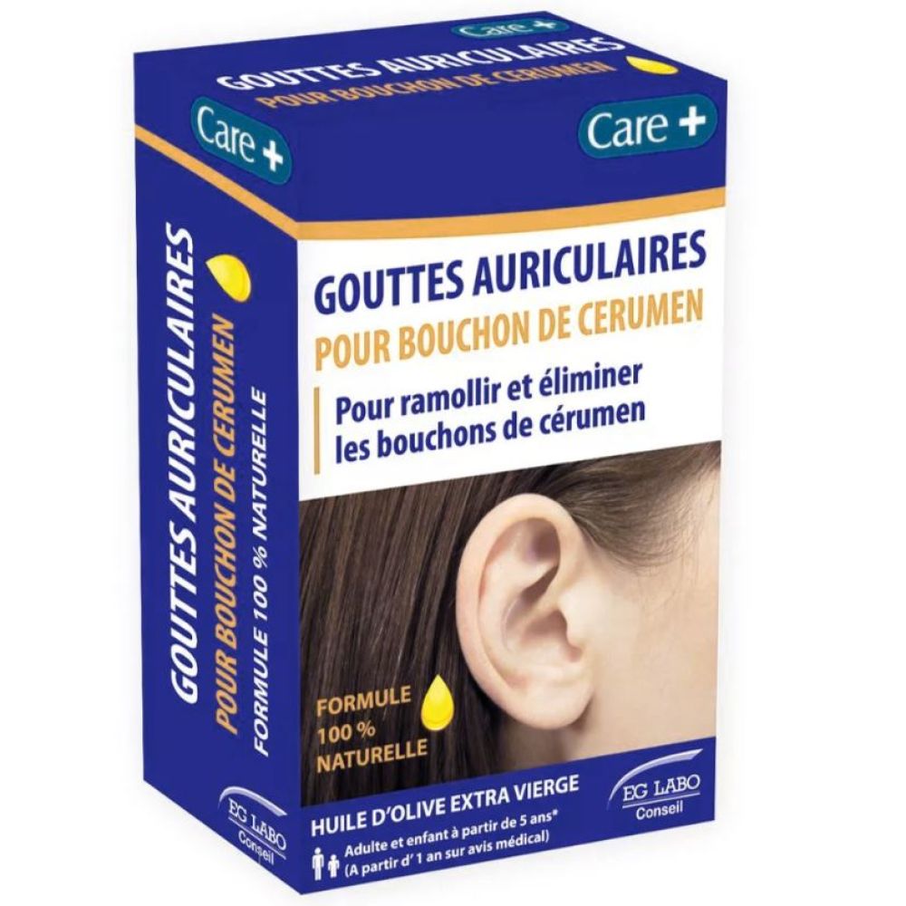 EG Labo - Gouttes auriculaire pour bouchon de Cerumen - 10ml