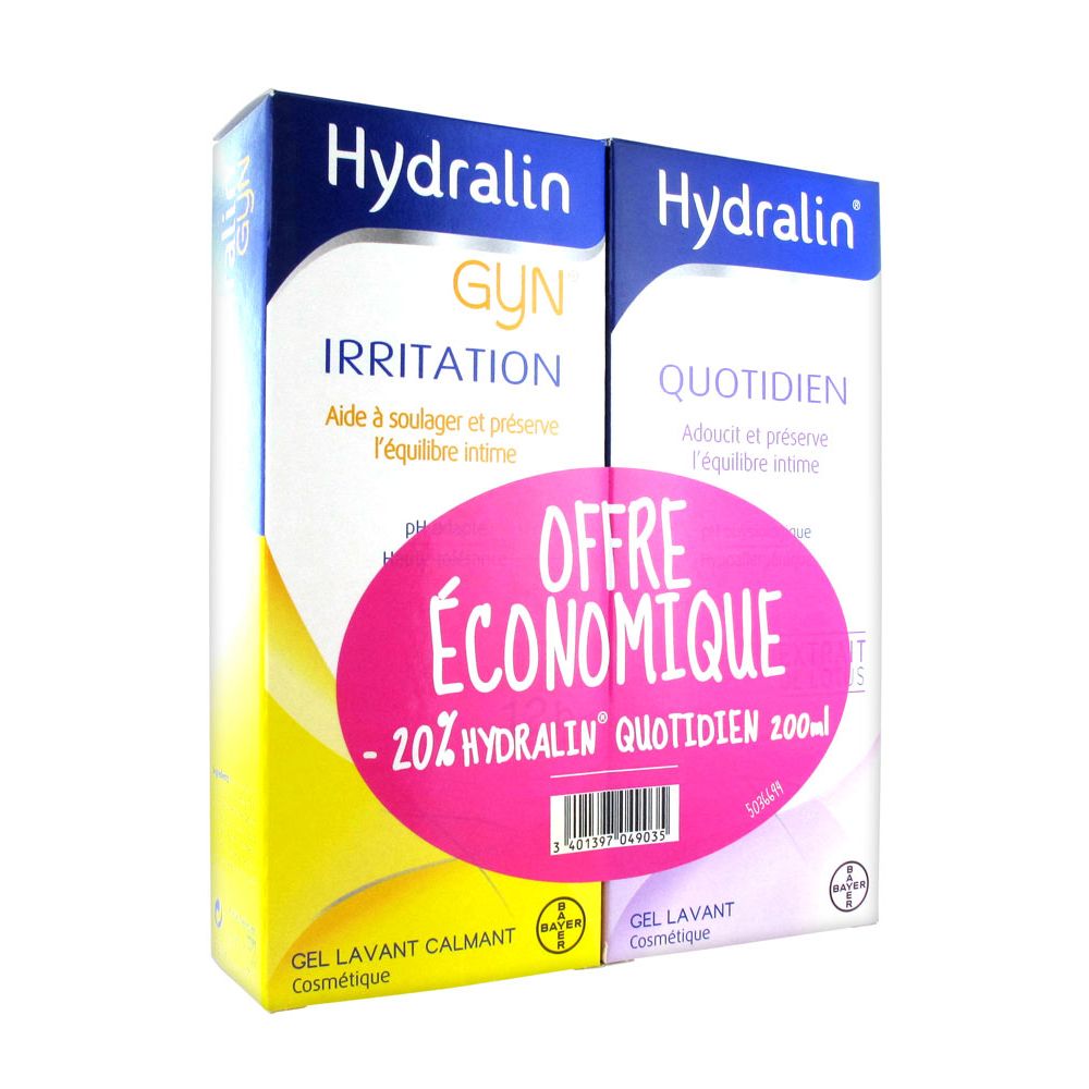 Hydralin - Gyn irritation 200 ml + Quotidien 200 ml