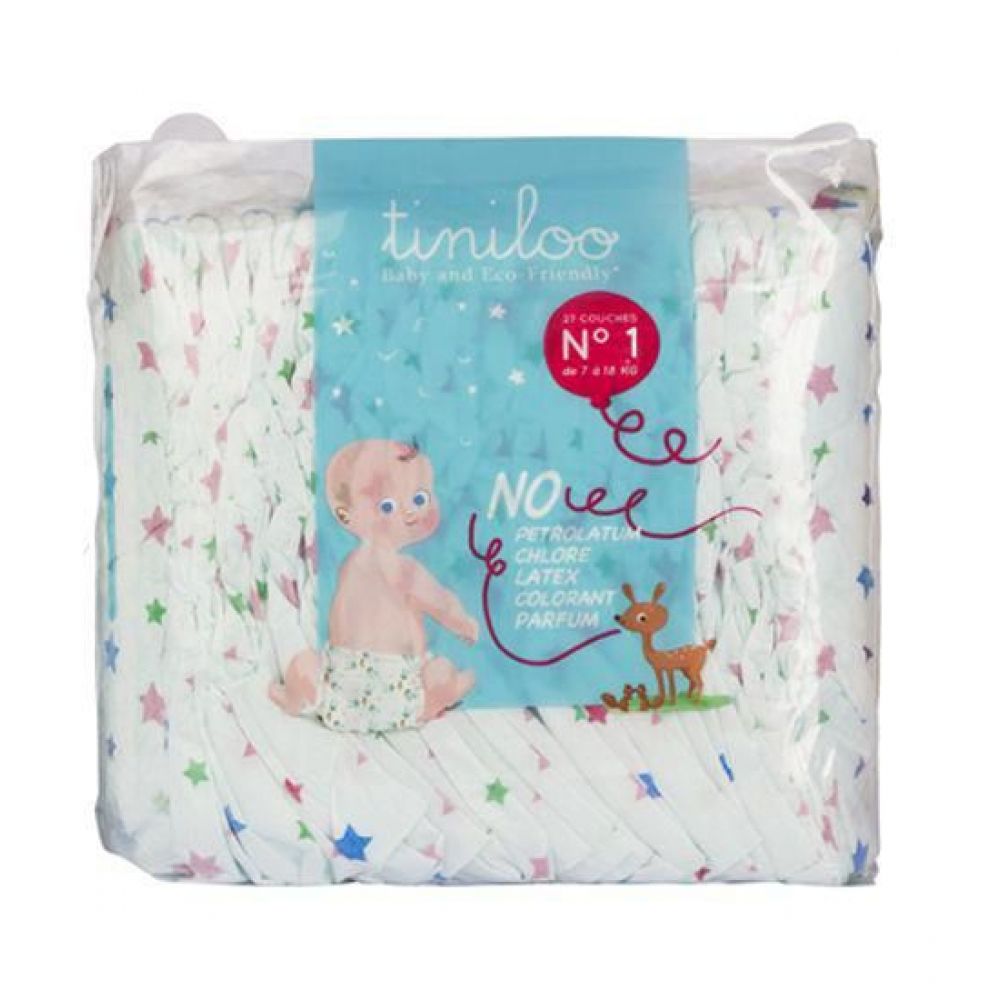 Tiniloo - Couches Taille 1 Etoile 2-5 kg - 28 couches