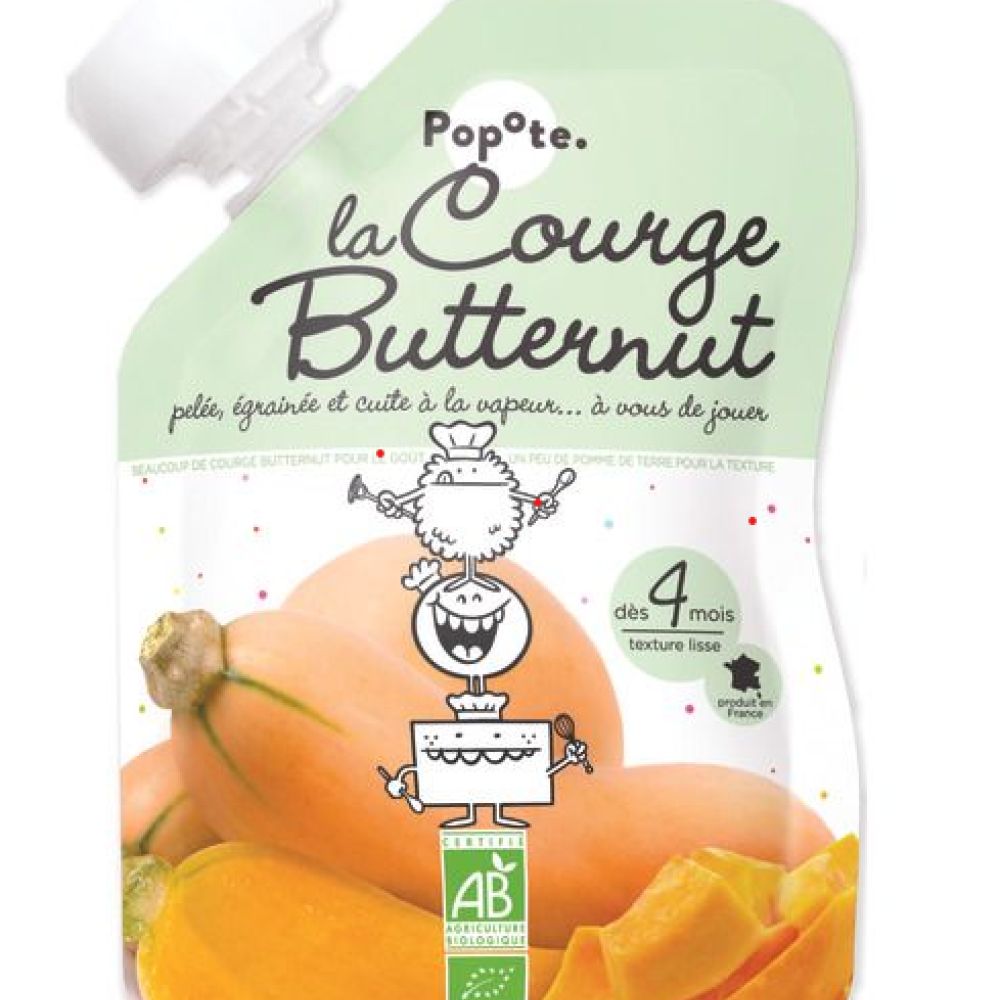 Popote - La courge butternut - dès 4 mois - 120g