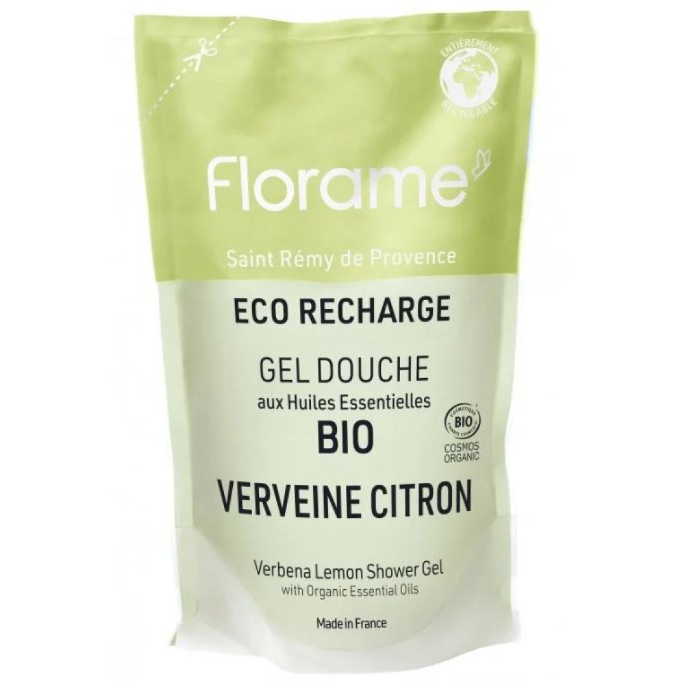 Florame - Gel douche HE bio verveine citron - 700mL