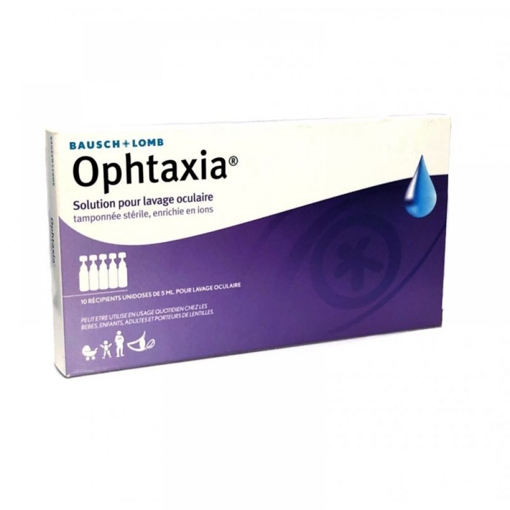 Ophtaxia - Solution pour lavage oculaire - 10 x 5ml unidoses
