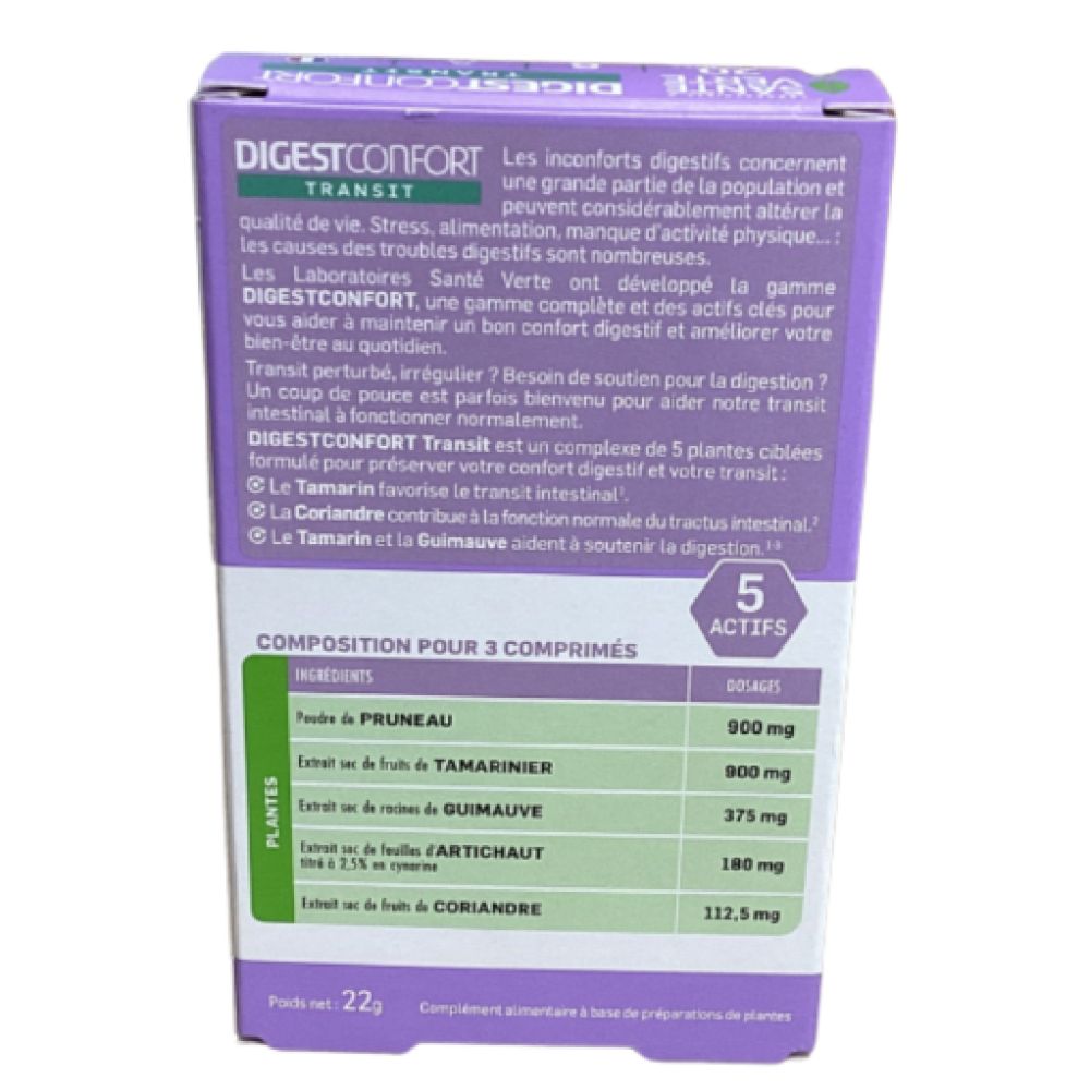 Santé Verte - Transit - 20 comprimés