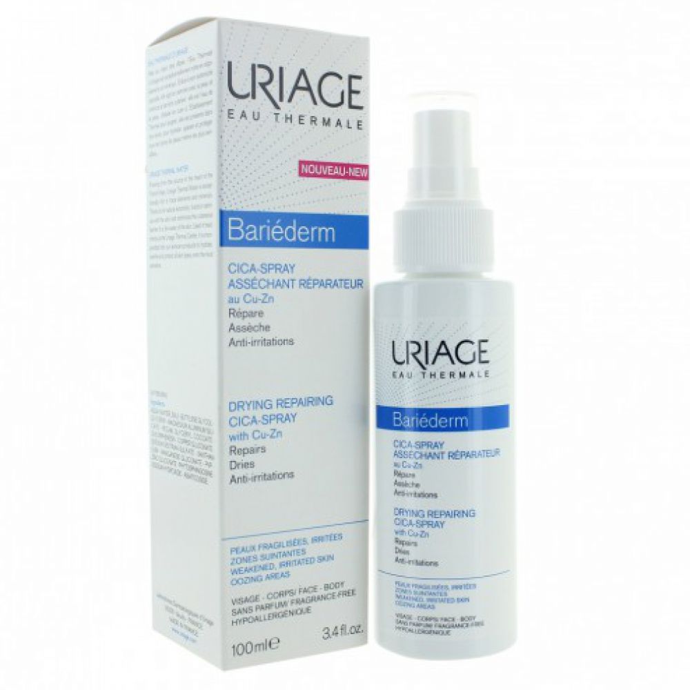 Uriage - Bariéderm cica-spray asséchant réparateur - 100 ml