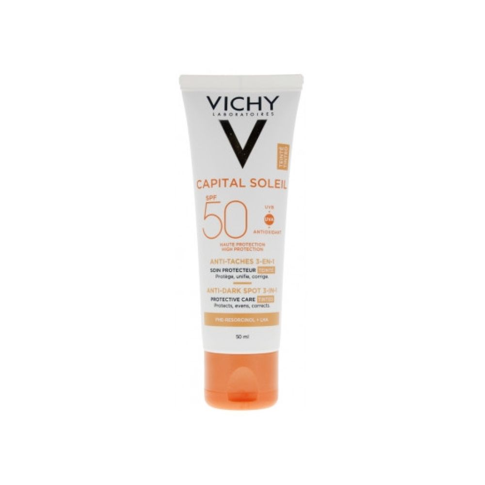 Vichy - Capital soleil soin protecteur anti-taches 3-en-1 SPF50 teinté - 50ml