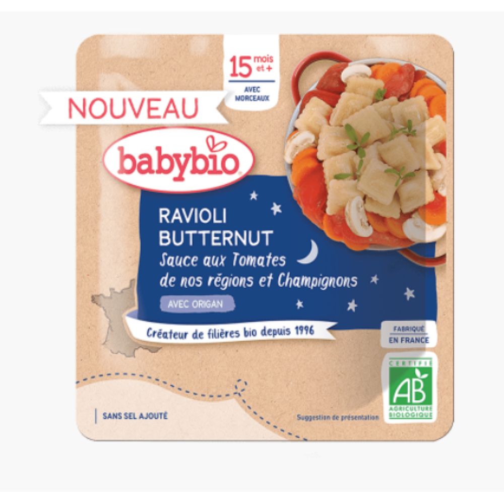 Babybio - Ravioli butternut Bio - 15 mois +