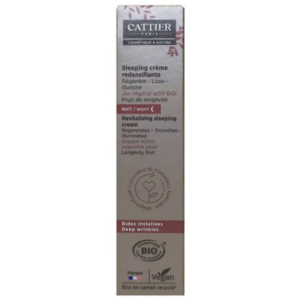 Cattier - Sleeping crème redensifiante - 50mL