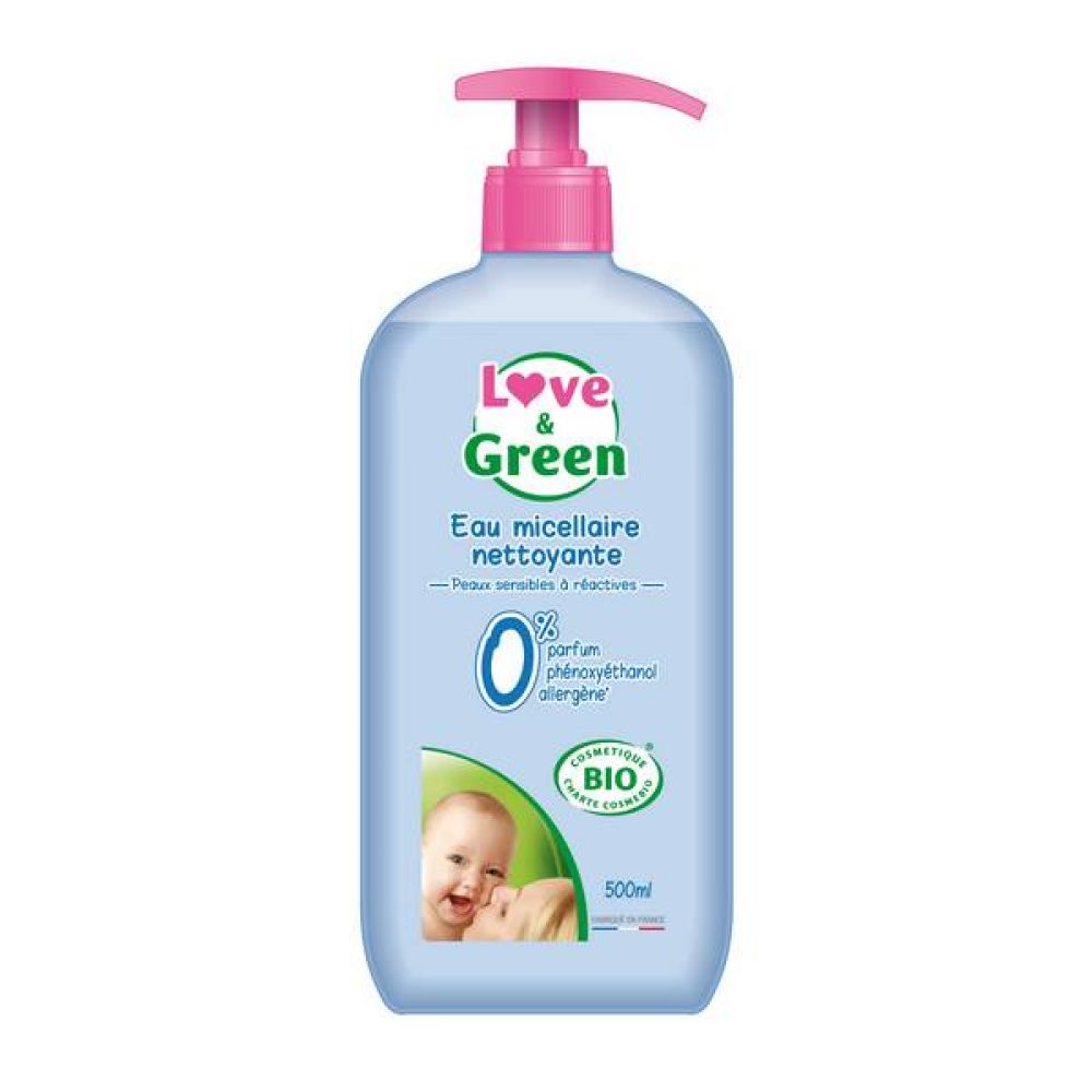 Love & Green - Eau micellaire nettoyante - 500ml