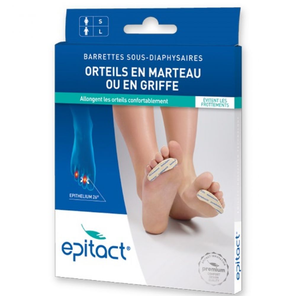 Epitact - Barrettes sous-diaphysaires Orteils en marteau ou en griffe - 1 paire