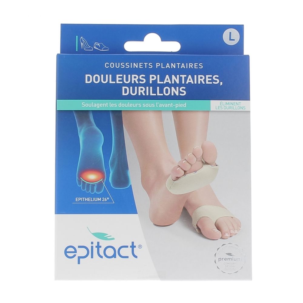 Epitact - Coussinets plantaires Douleurs plantaires durillons - 1 paire