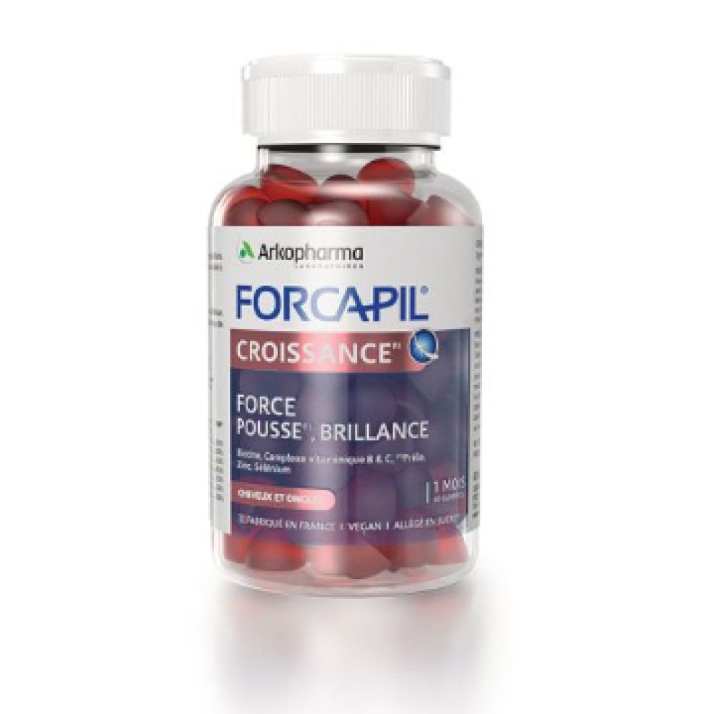 Forcapil - Croissance cheveux et ongles - 60 gummies