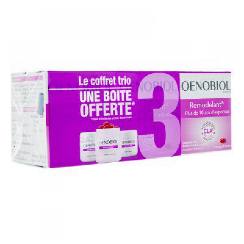 Oenobiol - Compléments alimentaires remodelant - 3 x 30 capsules