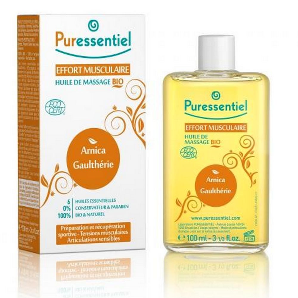 Puressentiel - Huile de massage Bio Effort musculaire - 100ml