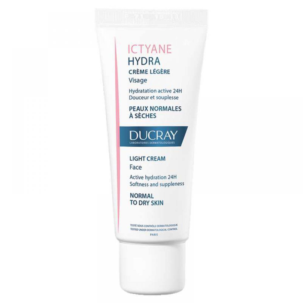 Ducray -Ictyane Hydra crème légère visage - 40ml