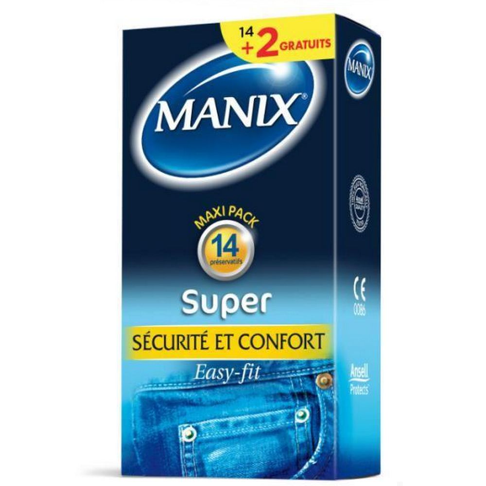 Manix - Préservatifs Super sécurité et confort