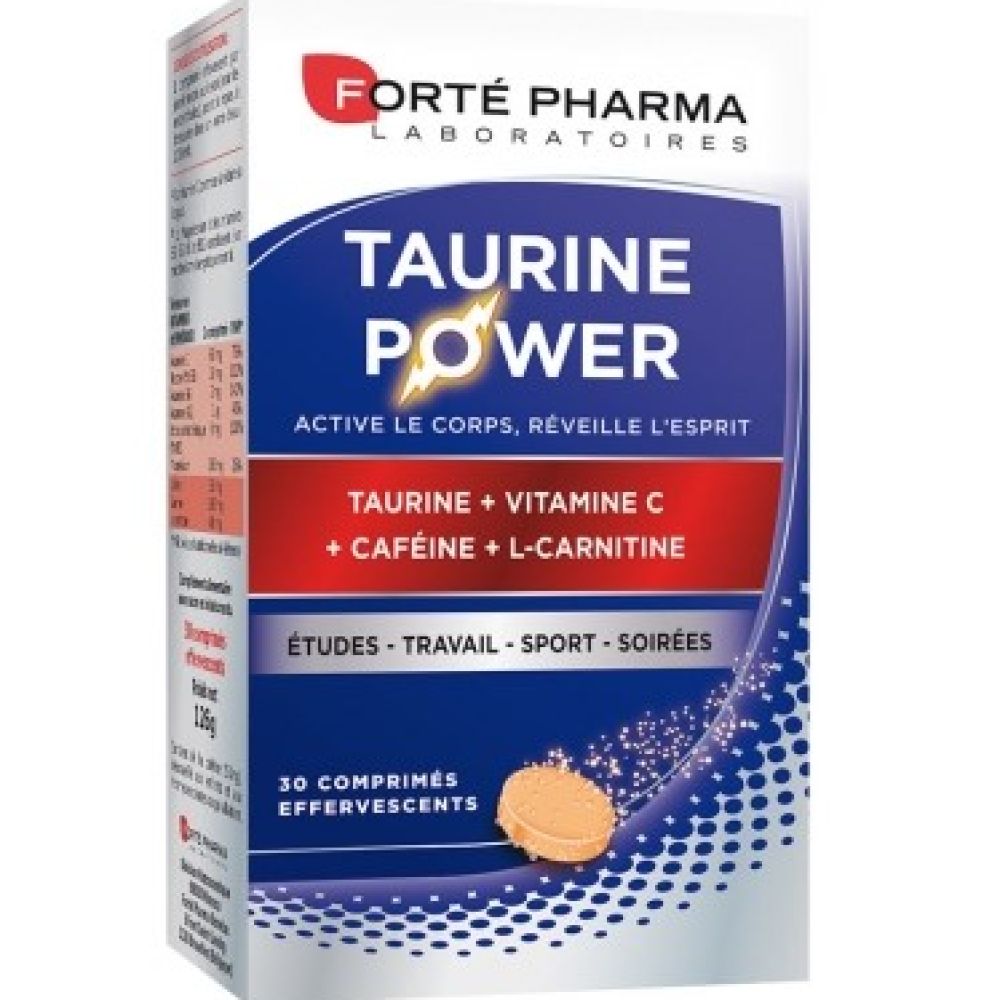 Forté Pharma - Taurine Power 30 Comprimés Effervescents