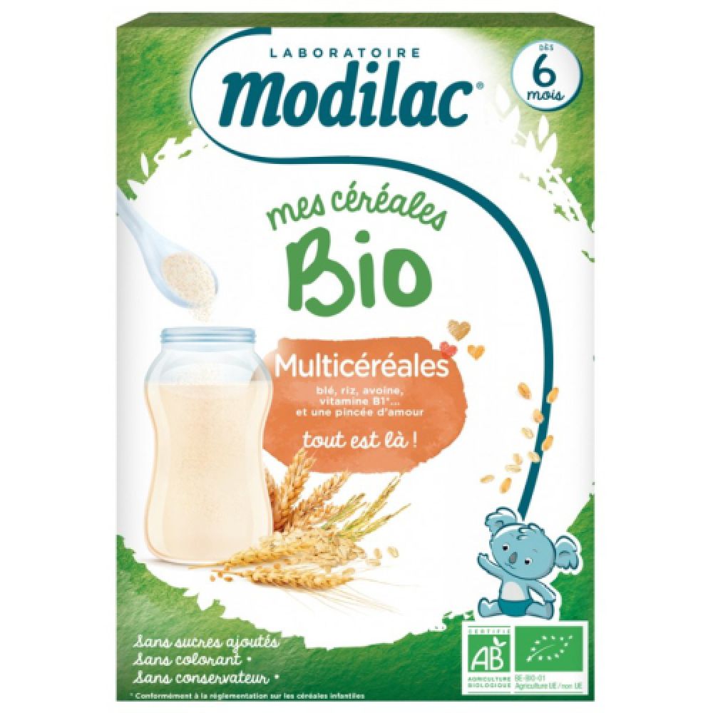 Modilac - Mes céréales bio multicéréales dès 6 mois - 250g