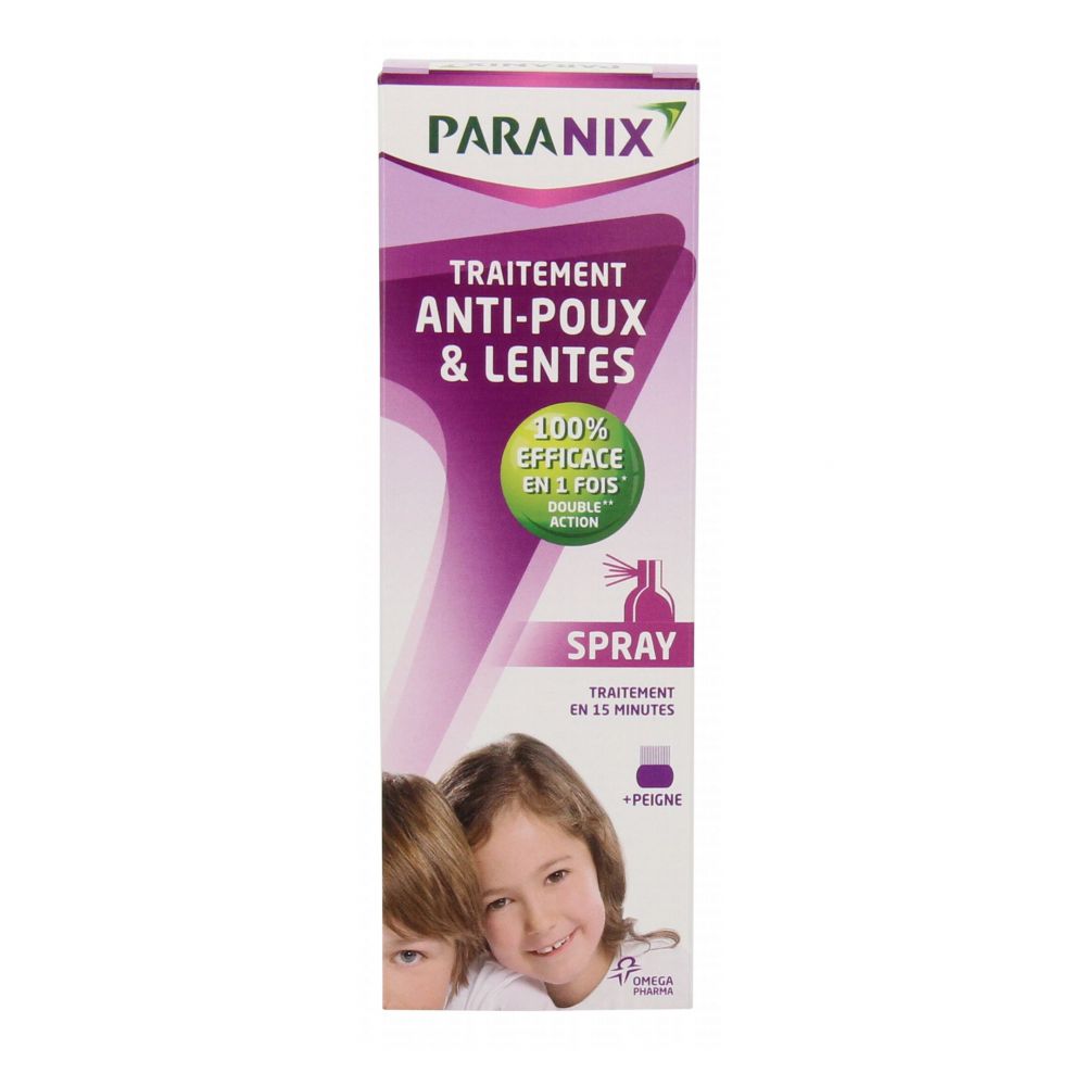 Paranix - Spray + peigne traitement anti-poux et lentes - 100ml