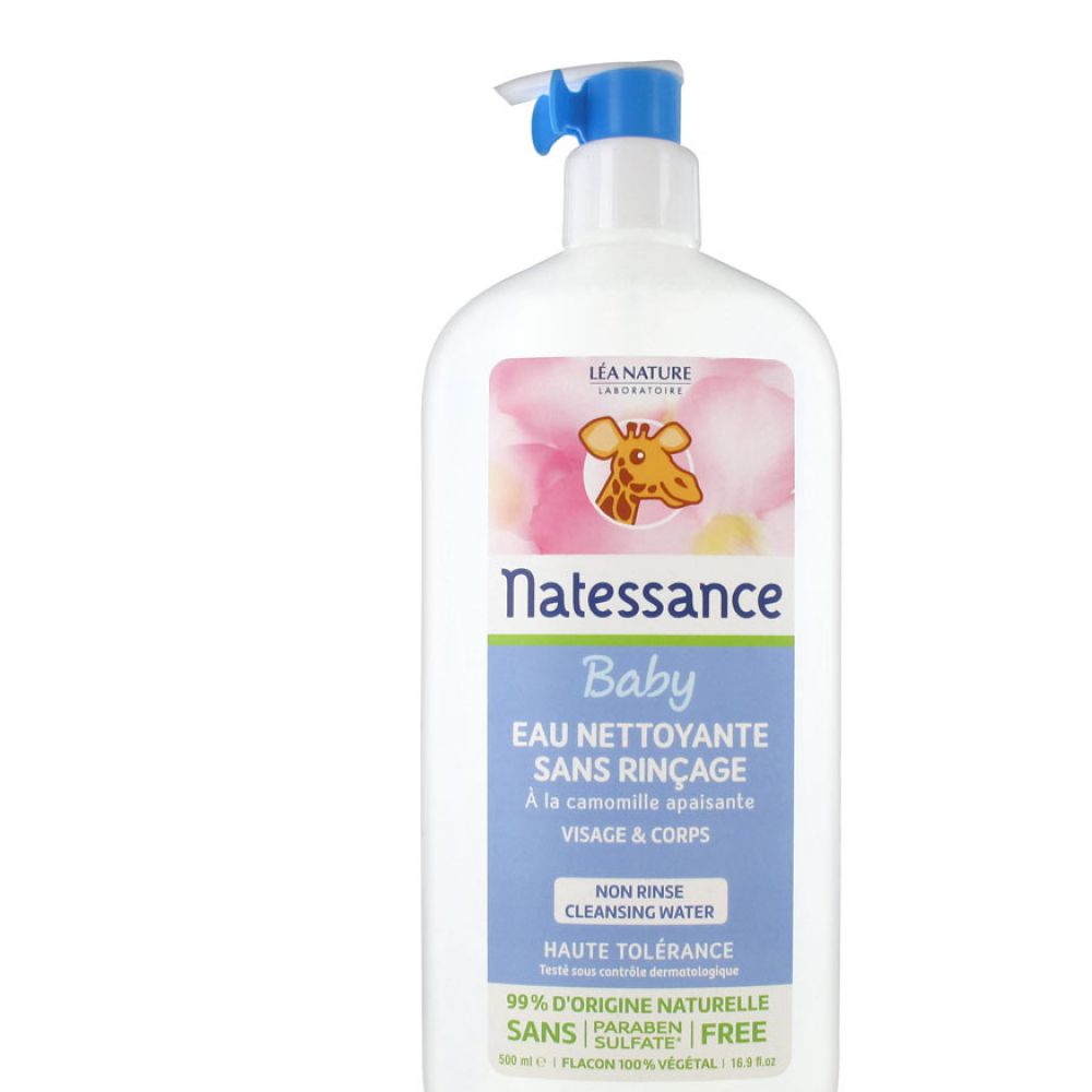 Natessance bébé - Eau nettoyante sans rinçage - 500 ml