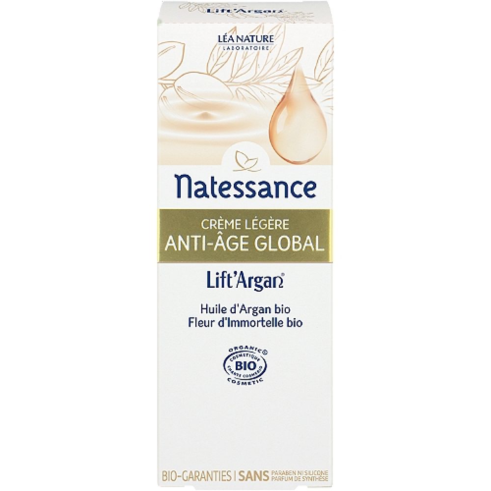 Natessance - Lift'argan crème légère anti âge global - 50 ml