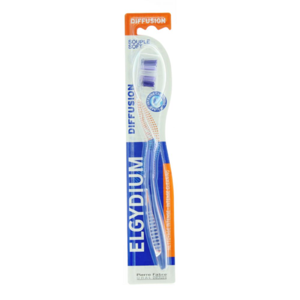 Elgydium - Brosse à dents Diffusion - Brosse souple