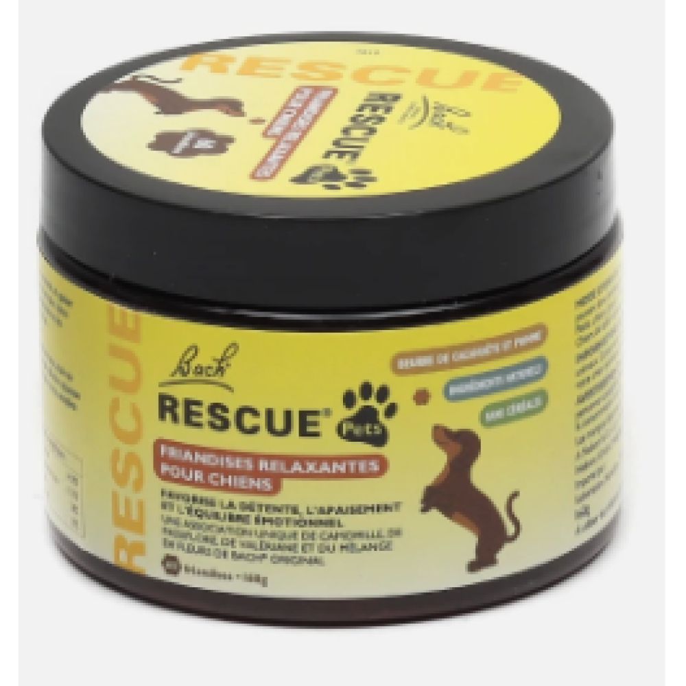 Fleurs de Bach - Rescue Pets friandises relaxantes pour chien - 60 friandises