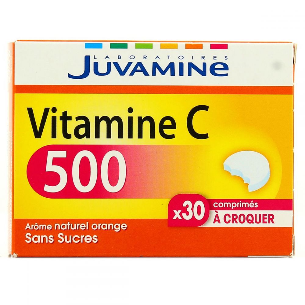 Juvamine - Vitamine C 500 - 30 comprimés à croquer