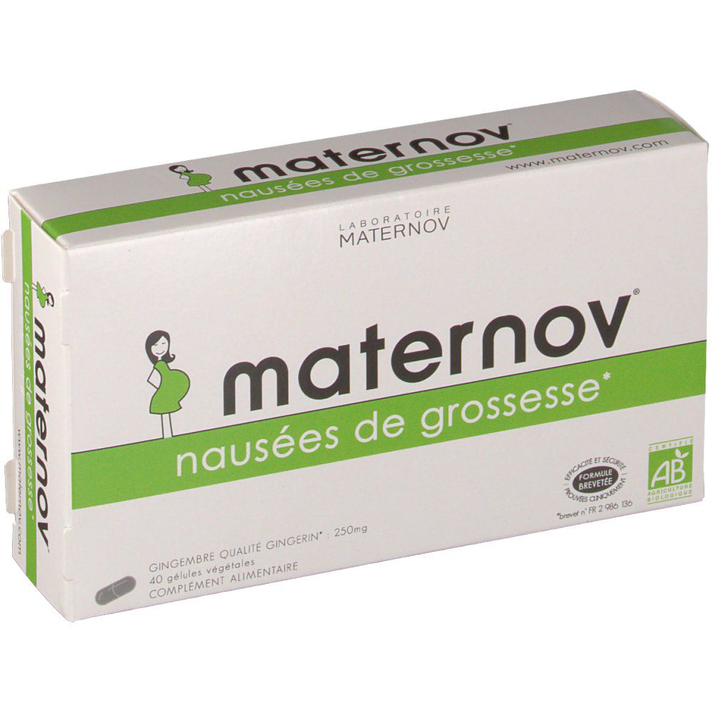 MATERNOV NAUSÉES, Gélule, complément alimentaire à base de