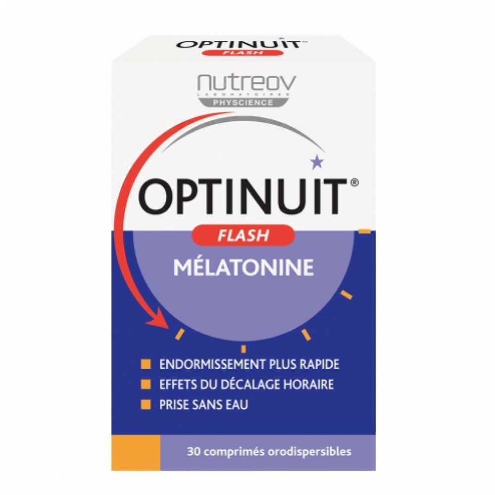 Optinuit -  Mélatonine Flash - 30 comprimés orodispersibles