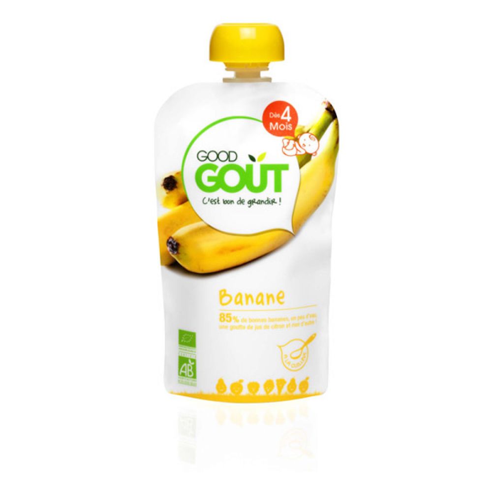 Good Goût - Gourde de fruit banane dès 4 mois - 120 g