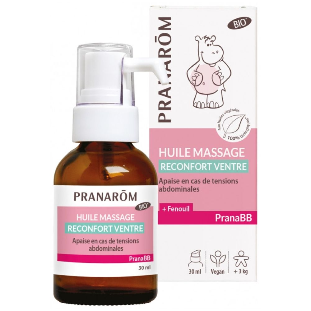 Pranarom - PranaBB huile de massage réconfort ventre 30ml