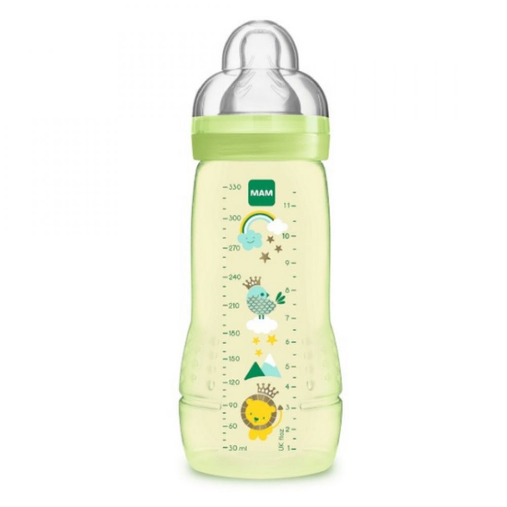 Mam - Biberon Easy active 2ème age débit X - 330 ml