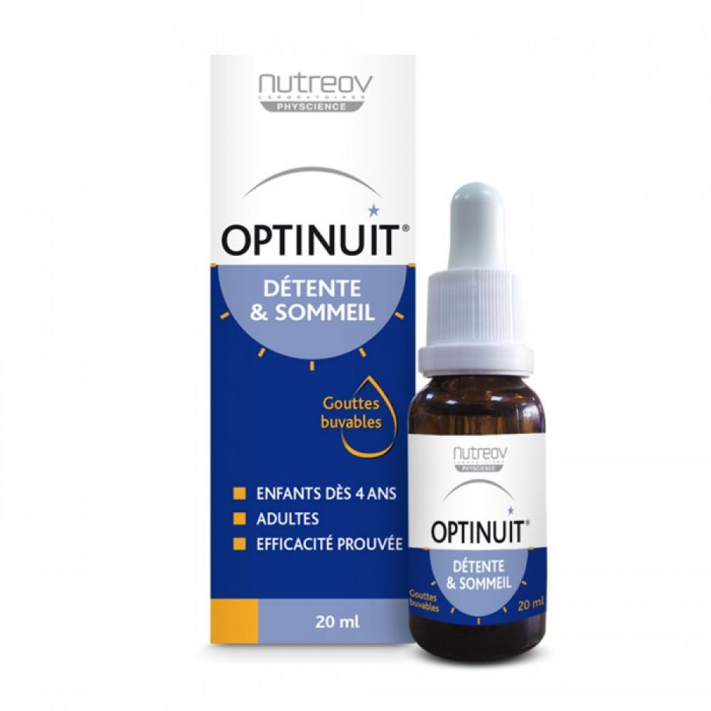 Nutreov - Optinuit détente et sommeil gouttes buvables - 20ml